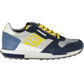 Exquisite Gray Sports Sneakers with Bold Details