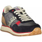 Gray Contrasting Laced Sports Sneakers