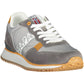 Chic Gray Lace-Up Sports Sneakers
