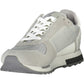 Gray Contrast Lace-Up Sneakers
