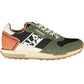 Trendy Green Lace-Up Sneakers for the Modern Man
