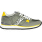 Chic Green Lace-Up Sneakers with Logo Detail