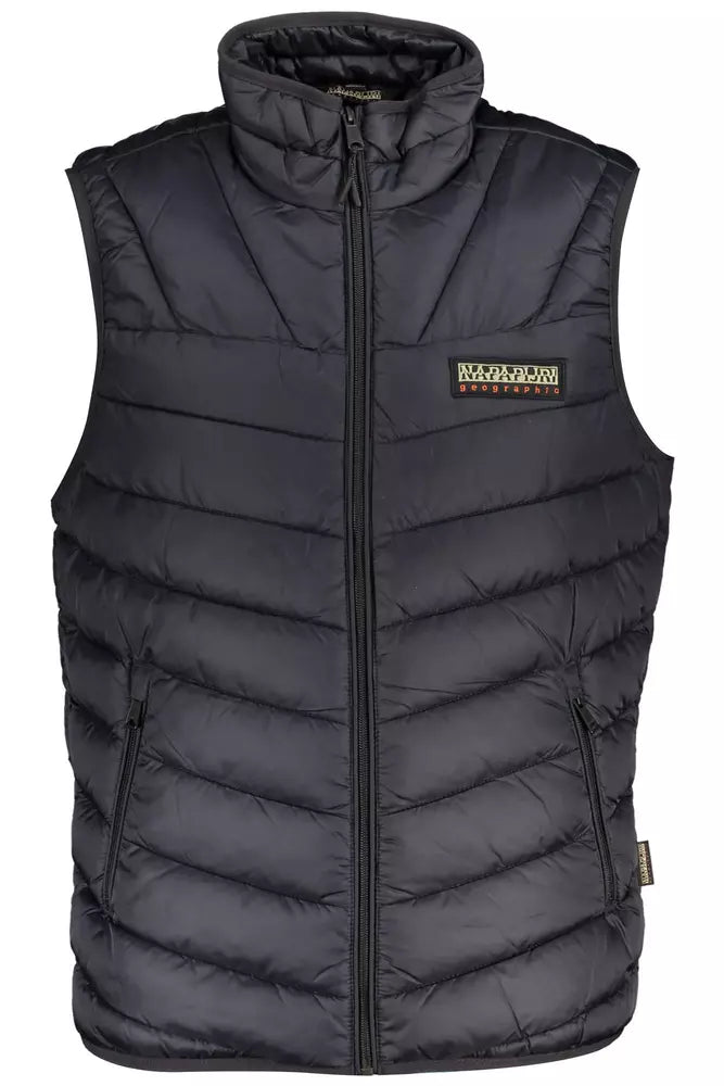 Sleek Sleeveless Black Outdoor Vest