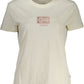 Chic White Cotton Tee with Signature Print