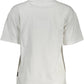 Chic White Logo Print T-Shirt