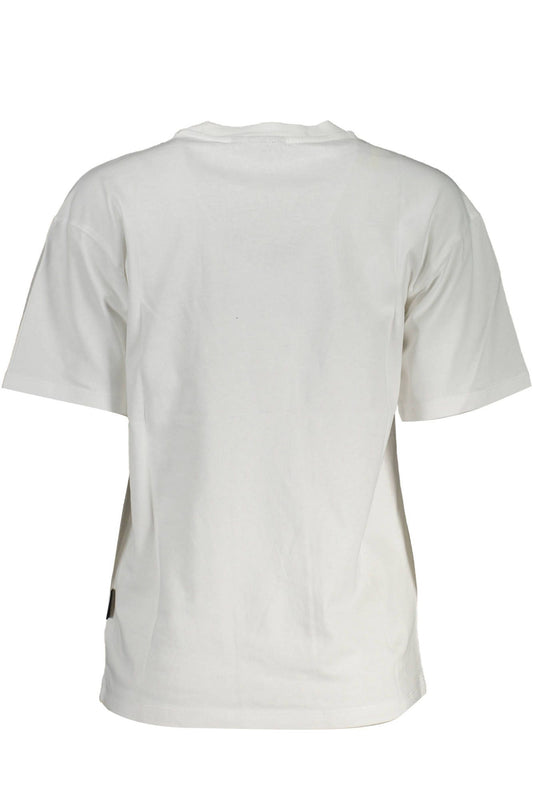 Chic White Logo Print T-Shirt