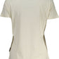 Chic White Cotton Tee with Signature Print