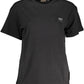 Elegant Black Embroidered Logo Tee