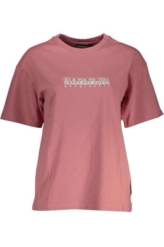 Chic Pink Logo Tee with Versatile Style