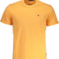 Orange Cotton Tee with Signature Embroidery