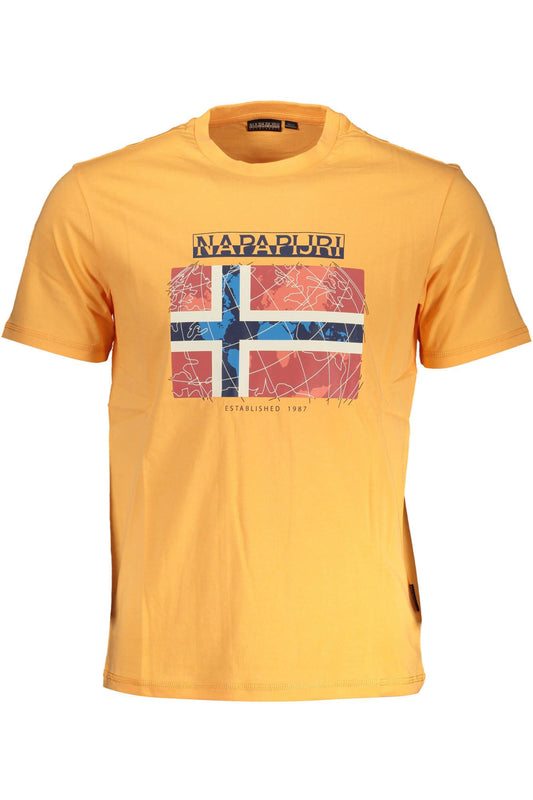 Vibrant Orange Tee with Signature Print