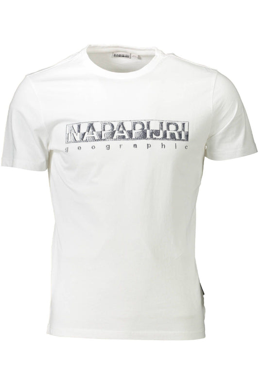 Elevated White Crew Neck Cotton Tee