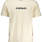 Elegant White Logo Print Tee