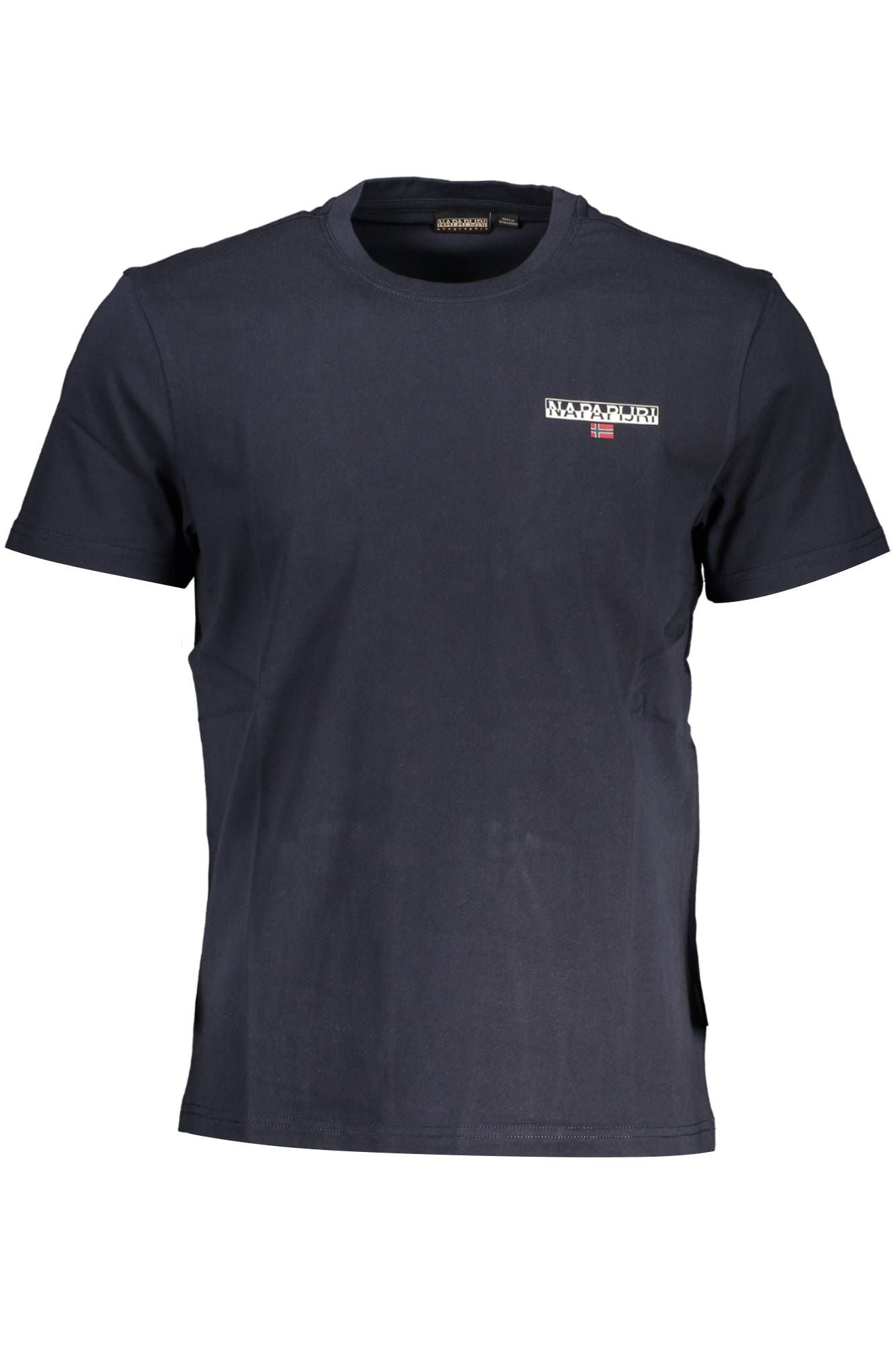 Elegant Blue Cotton Tee with Sleek Logo Detail