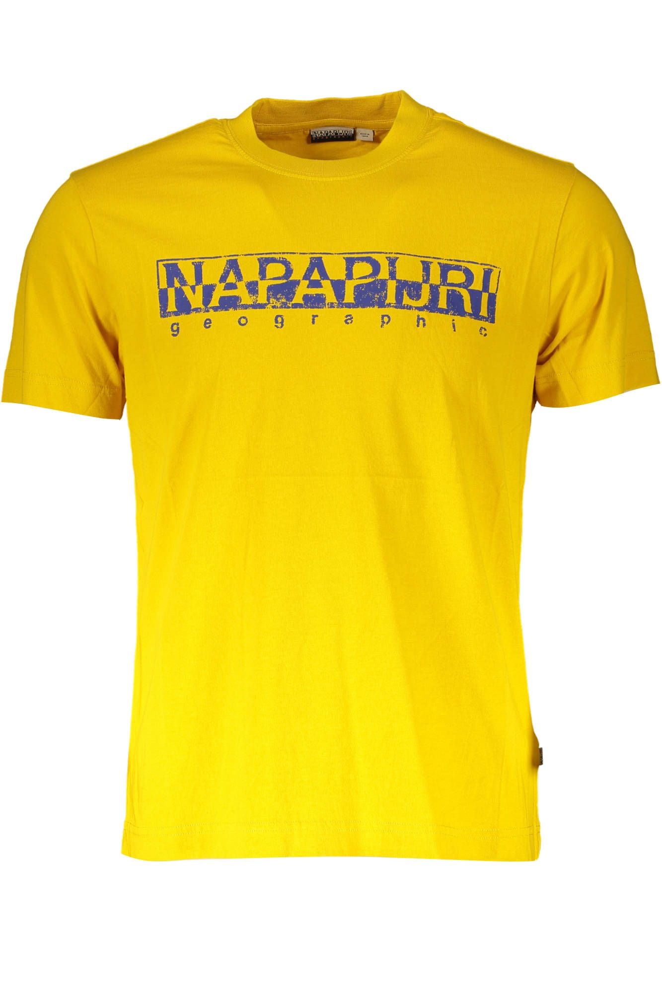 Sunny Yellow Round Neck Cotton Tee