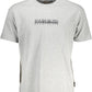 Elegant Gray Logo Tee with Timeless Appeal