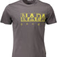 Chic Gray Crew Neck Cotton Tee