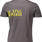 Chic Gray Crew Neck Cotton Tee