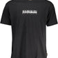 Chic Black Printed Tee With Classic Logo
