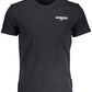 Elevated Casual Black Printed Tee