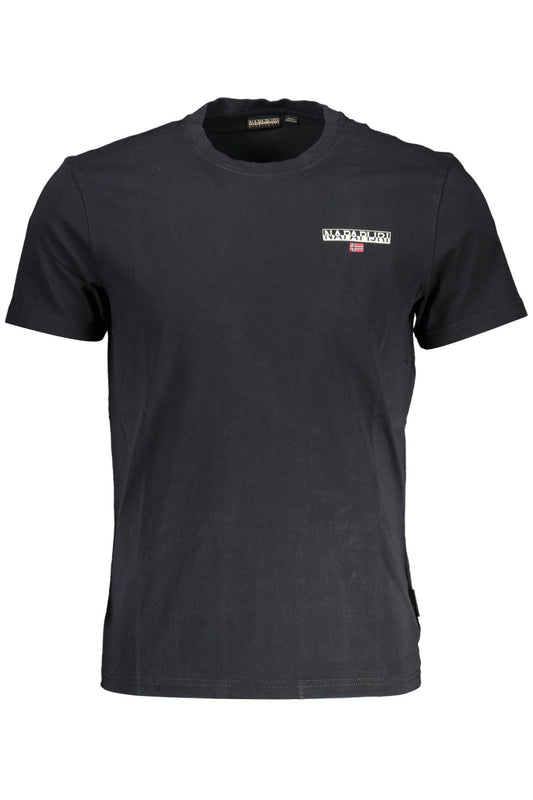 Elevated Casual Black Printed Tee