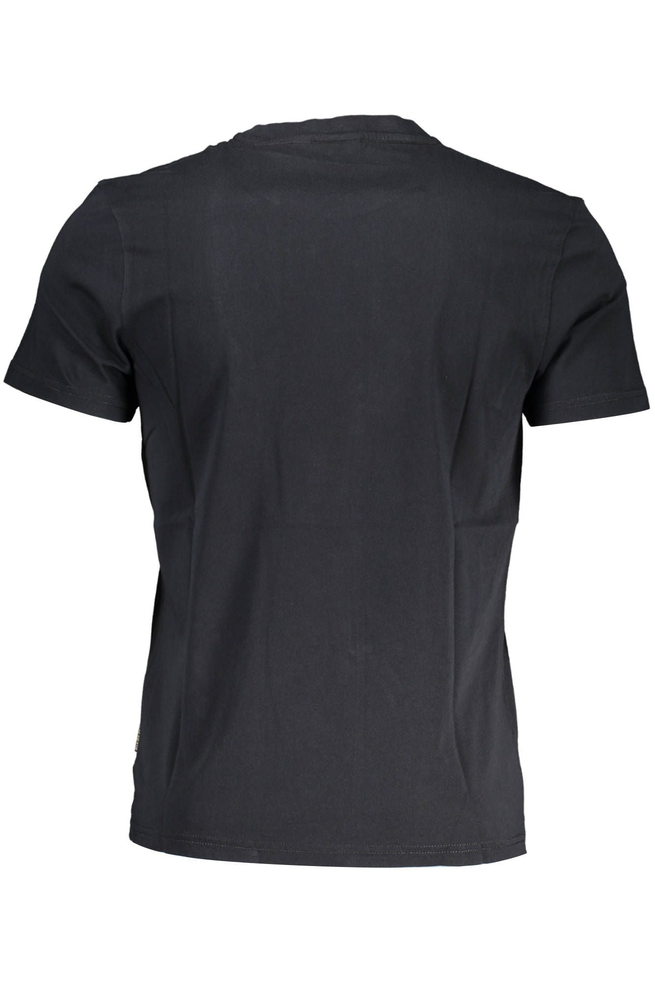 Elevated Casual Black Printed Tee