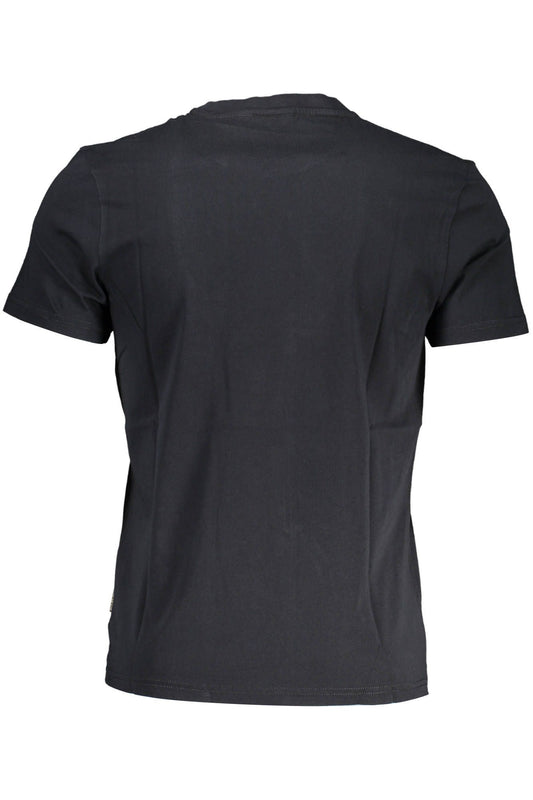 Elevated Casual Black Printed Tee