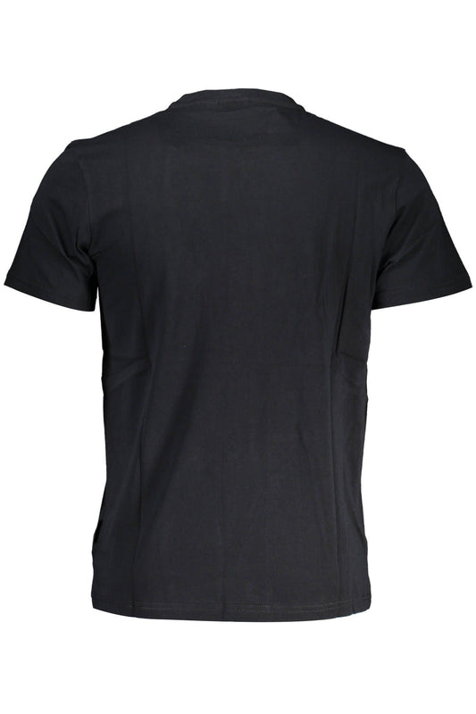 Elegant Embroidered Black Cotton Tee