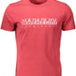 Radiant Red Crew Neck Logo Tee