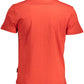 Elevated Casual Red Cotton Tee
