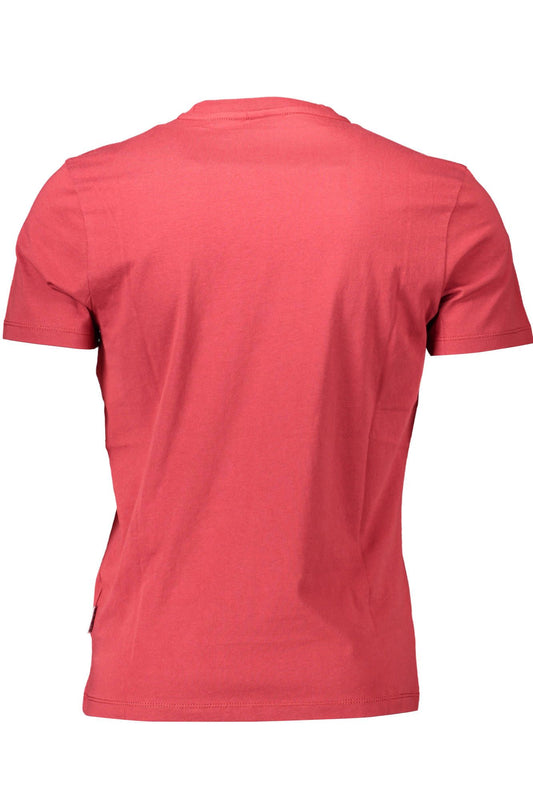 Radiant Red Crew Neck Logo Tee