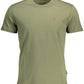 Elegant Green Logo Tee with Artful Application