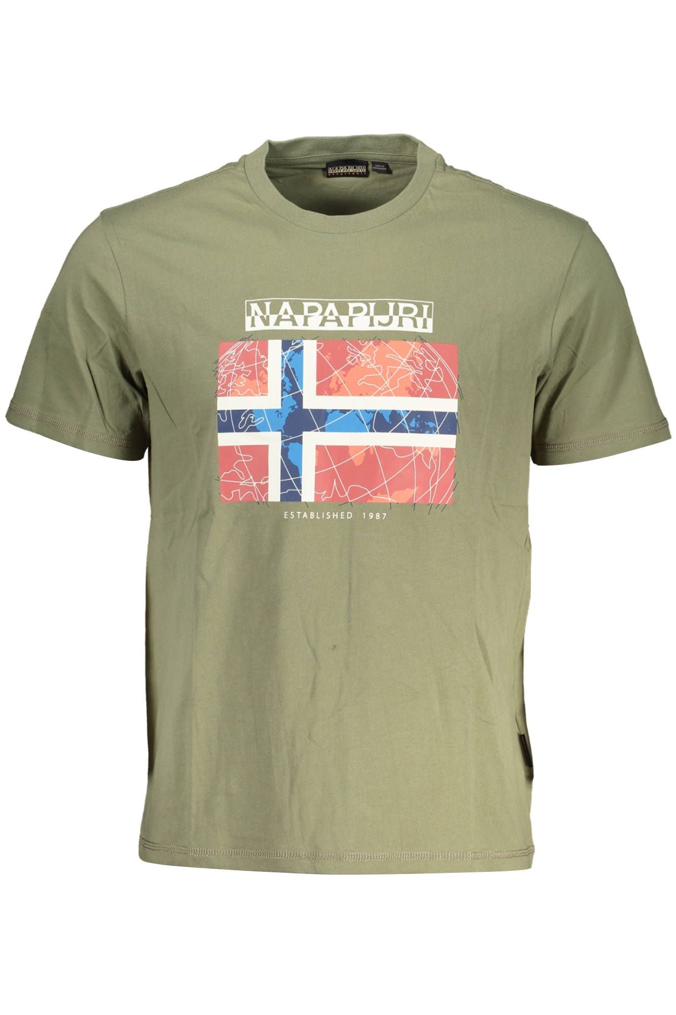 Emerald Green Round Neck Logo Tee