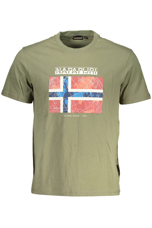 Emerald Green Round Neck Logo Tee