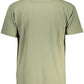 Emerald Elegance Cotton Tee for Men