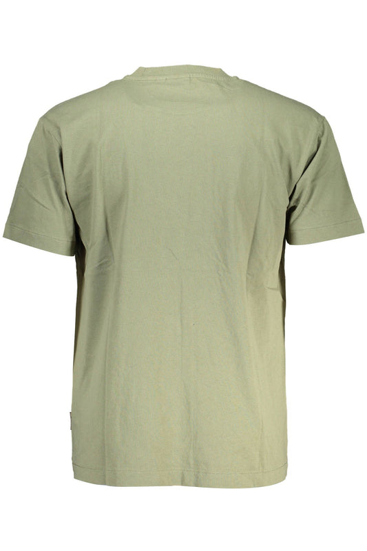Emerald Elegance Cotton Tee for Men