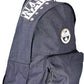 Chic Blue Polyester Daypack with Logo Print