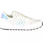 White Contrasting Details Lace-up Sneakers