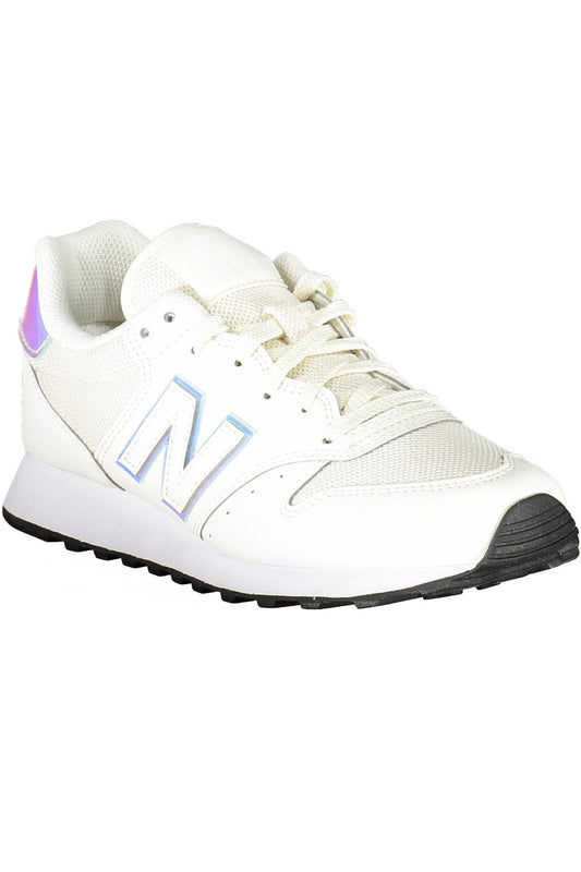 Chic White Lace-Up Sports Sneakers