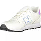 White Contrasting Details Lace-up Sneakers