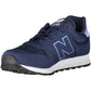 Chic Blue Lace-Up Sports Sneakers