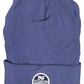 Sleek Blue Cotton Cap with Emblem Detail