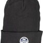 Sleek Black Cotton Cap with Iconic Logo
