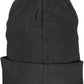 Sleek Black Cotton Cap with Iconic Logo