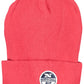 Chic Red Cotton Cap with Signature Logo