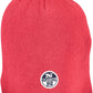 Chic Red Cotton Cap with Iconic Logo
