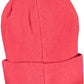 Chic Red Cotton Cap with Signature Logo