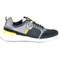 Sleek Nautical-Inspired Blue Lace-Up Sneakers