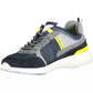 Sleek Nautical-Inspired Blue Lace-Up Sneakers