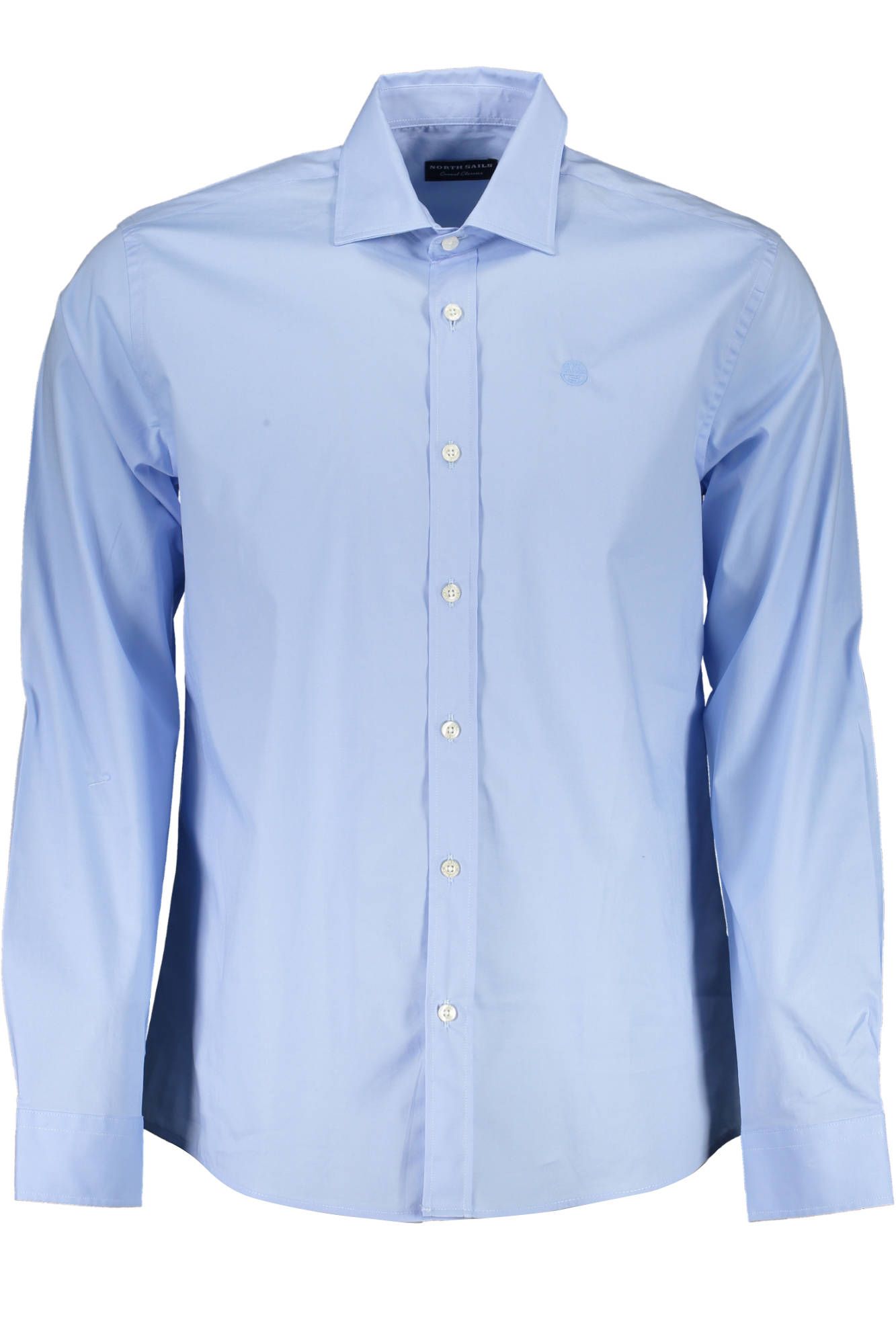 Elegant Light Blue Long Sleeve Shirt